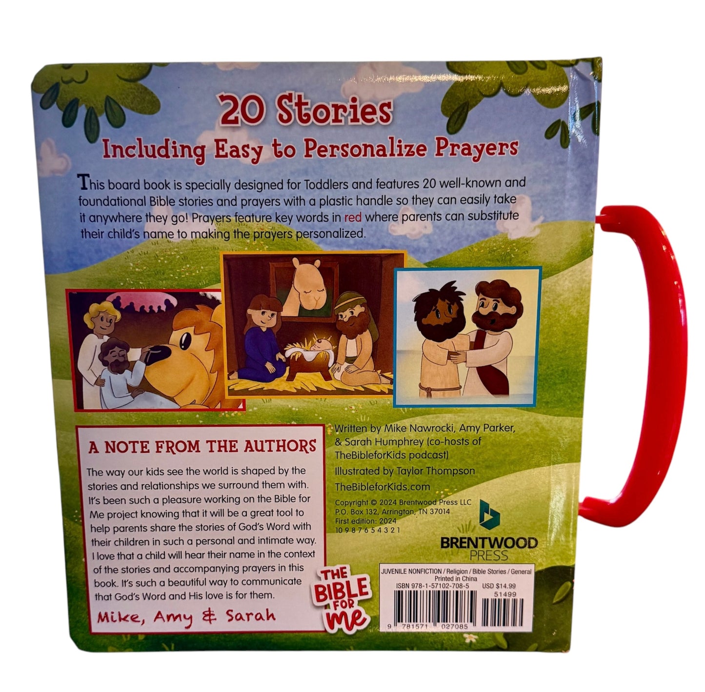 The Bible for Me: Toddler Bible Stories & Prayers
